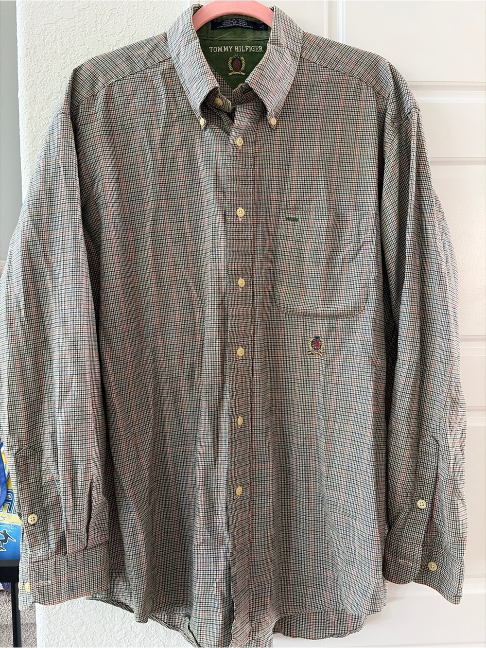 Tommy Hilfiger Multicolor Plaid Long-Sleeve Button-Down Shirt